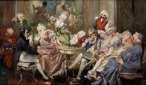 Courtly Society in the Salon by Jan Czesław Moniuszko
